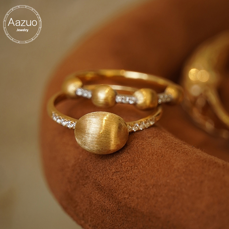 Vintage Fashion Rings For Women - Aazuo 패션 빈티지 쥬얼리 리얼 18K