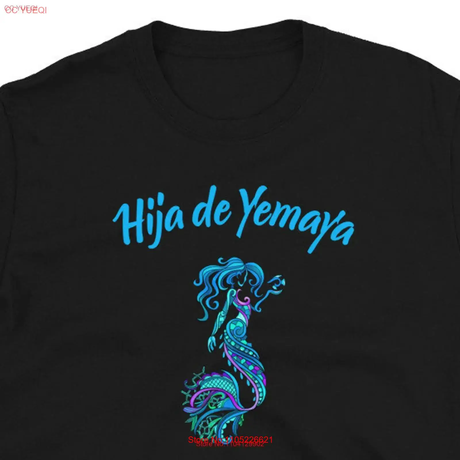 Vintage Yoruba Fashion - Yemaya 티셔츠 Yemoja Yoruba Orisha Ifa