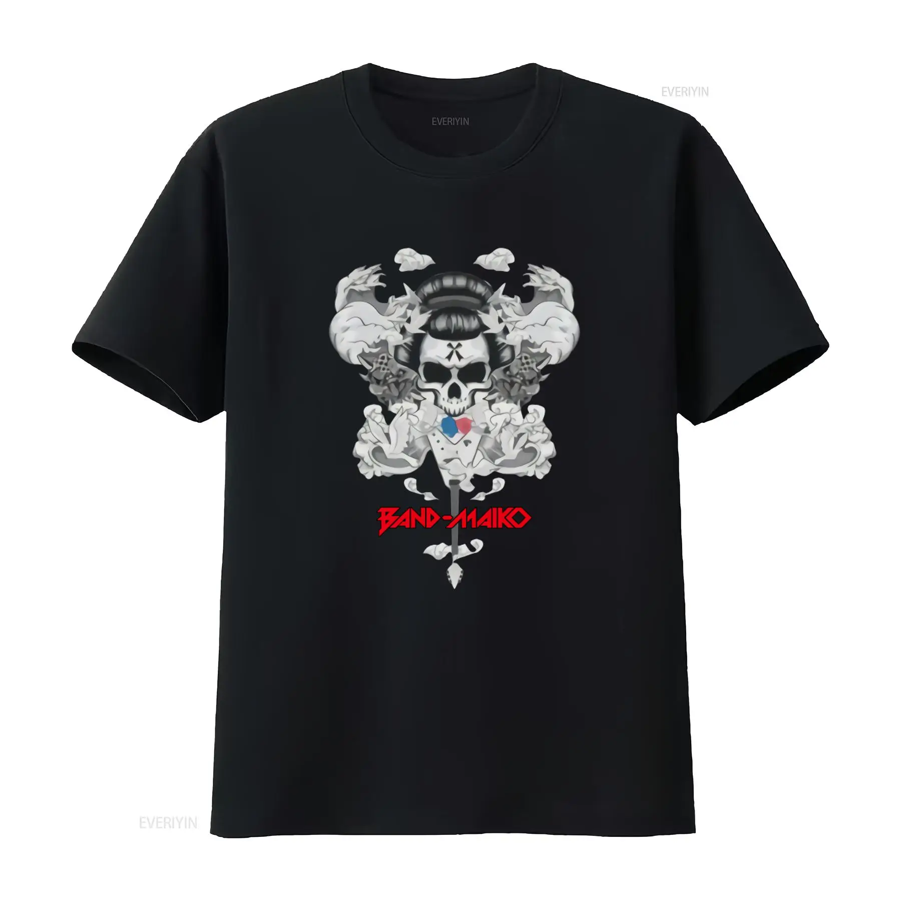 Vintage Fashion Buyer - 밴드 마이코 스컬 디자인 클래식 티셔츠,