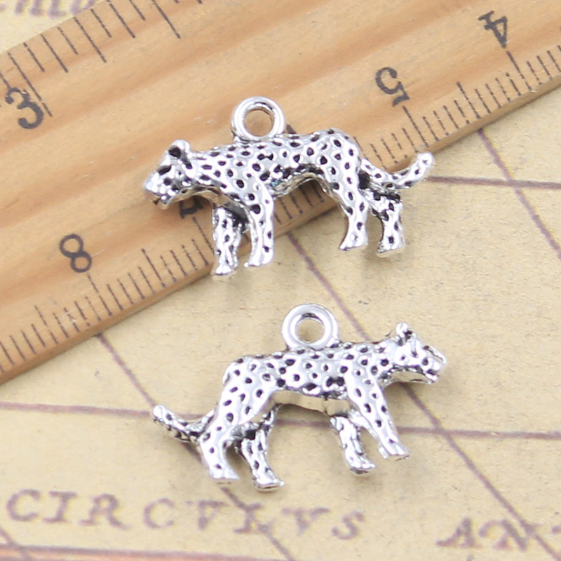 Vintage Fashion Finds - 10pcs 참 3D 동물 치타 레오파드