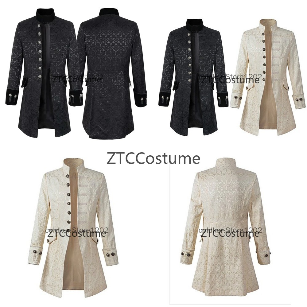 Vintage Victorian Fashion - 스팀펑크 빅토리아 왕자 오버코트 중세 르네상스