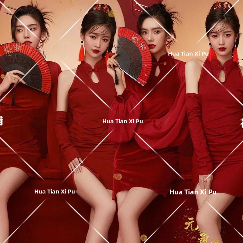 Vintage Fashion Years - 새해 빈티지 사진 스튜디오 패셔너블한 베스트