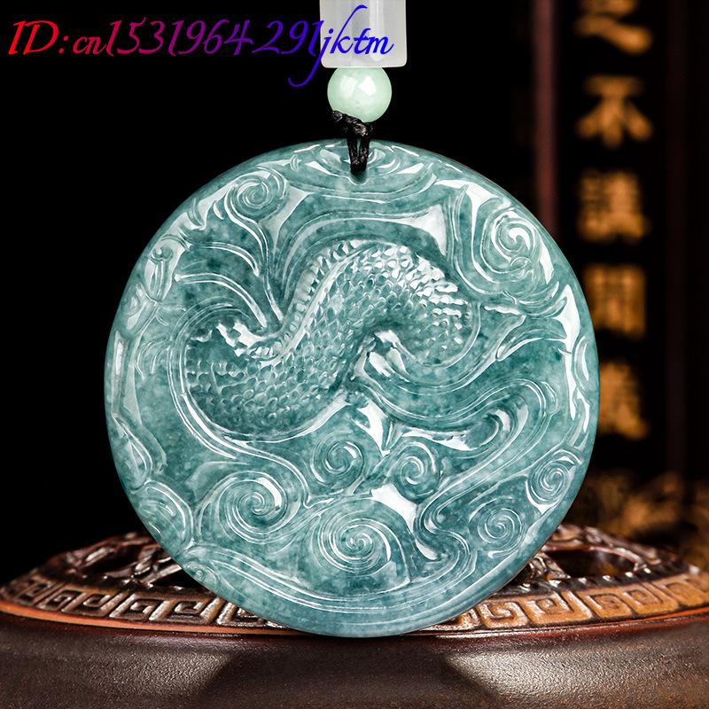 버마산 경옥 드래곤 펜던트 목걸이 여성용 선물 패션 액 - Vintage Fashion Jewelry Necklaces 리뷰 및 가격