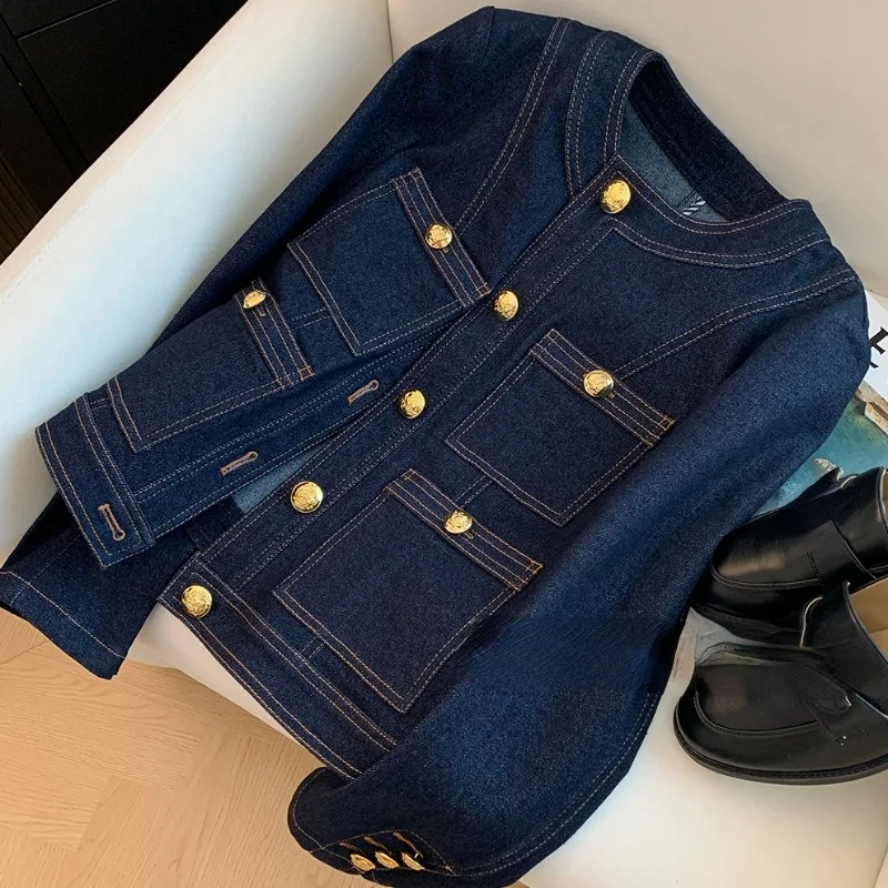 한국 스타일 캐주얼 데님 코트 여성용 빈티지 데님 재킷 - Vintage Fashion Korea 리뷰 및 가격