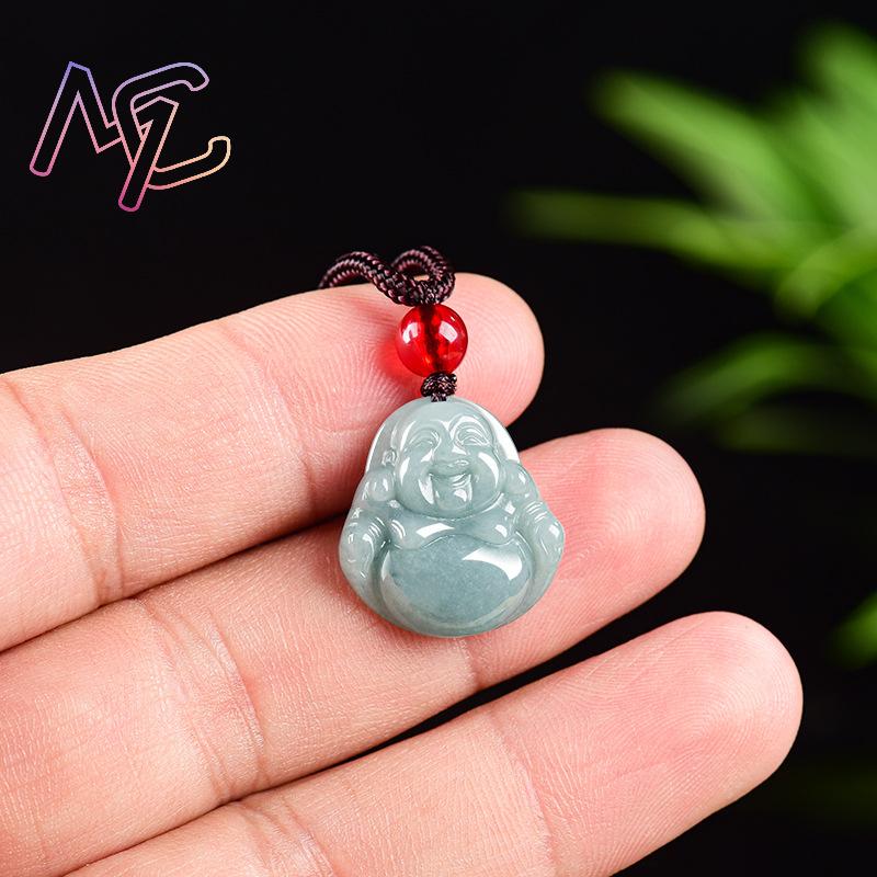 미얀마 경옥 관음 부처님 펜던트 목걸이 빈티지 천연 보 - Vintage Fashion Jewelry Necklaces 리뷰 및 가격