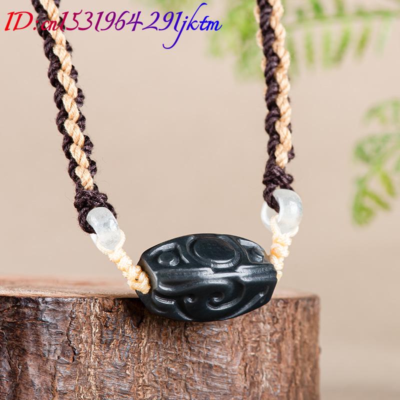 헤티안 옥 조각 비즈 펜던트 목걸이 빈티지 패션 액세서 - Vintage Fashion Jewelry Necklaces 리뷰 및 가격