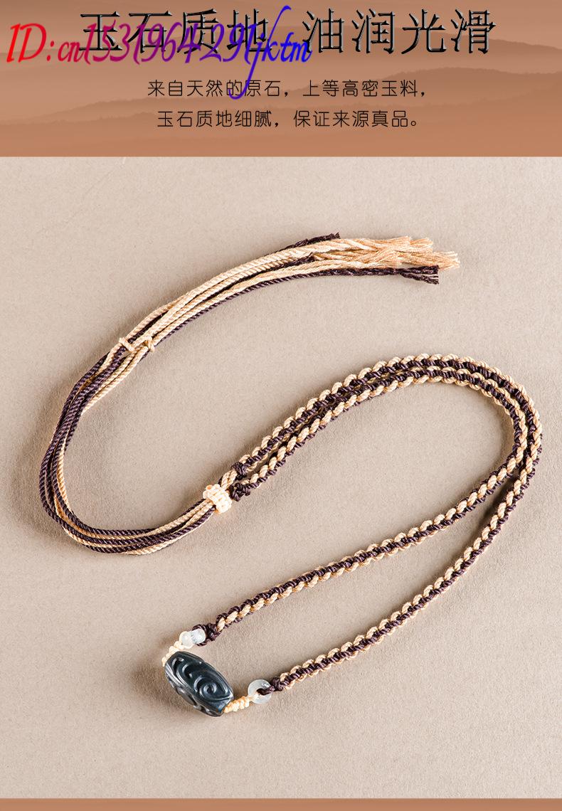 헤티안 옥 조각 비즈 펜던트 목걸이 빈티지 패션 액세서 - Vintage Fashion Jewelry Necklaces 리뷰 및 가격