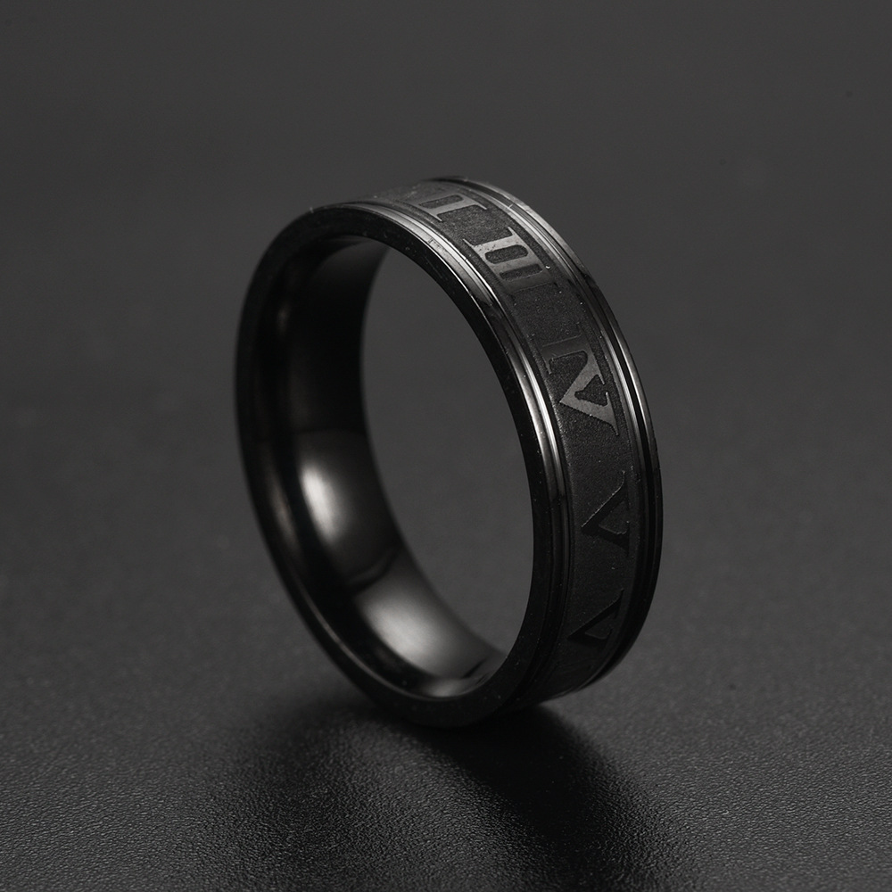 빈티지 로마 숫자 멋진 스테인리스 스틸 반지 세트 여성 - Vintage Fashion Rings For Women 리뷰 및 가격