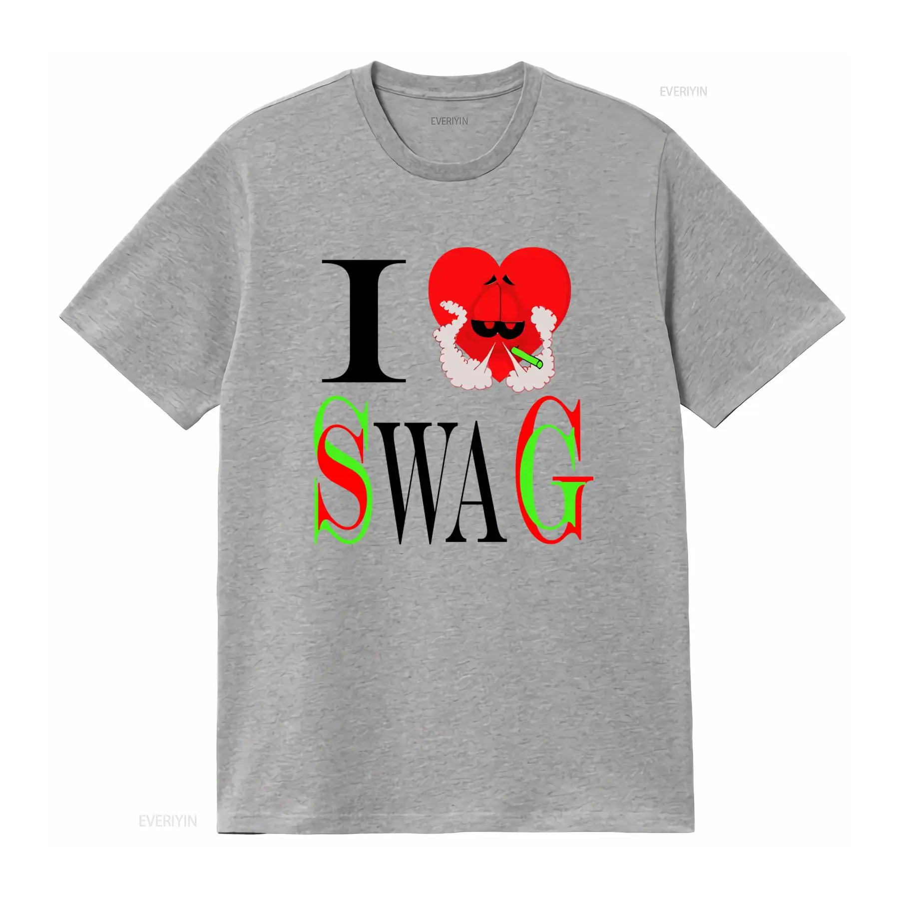 I Swag 하트 프린트 티셔츠 레트로 스타일 트렌디한 - Vintage Fashion Look 리뷰 및 가격