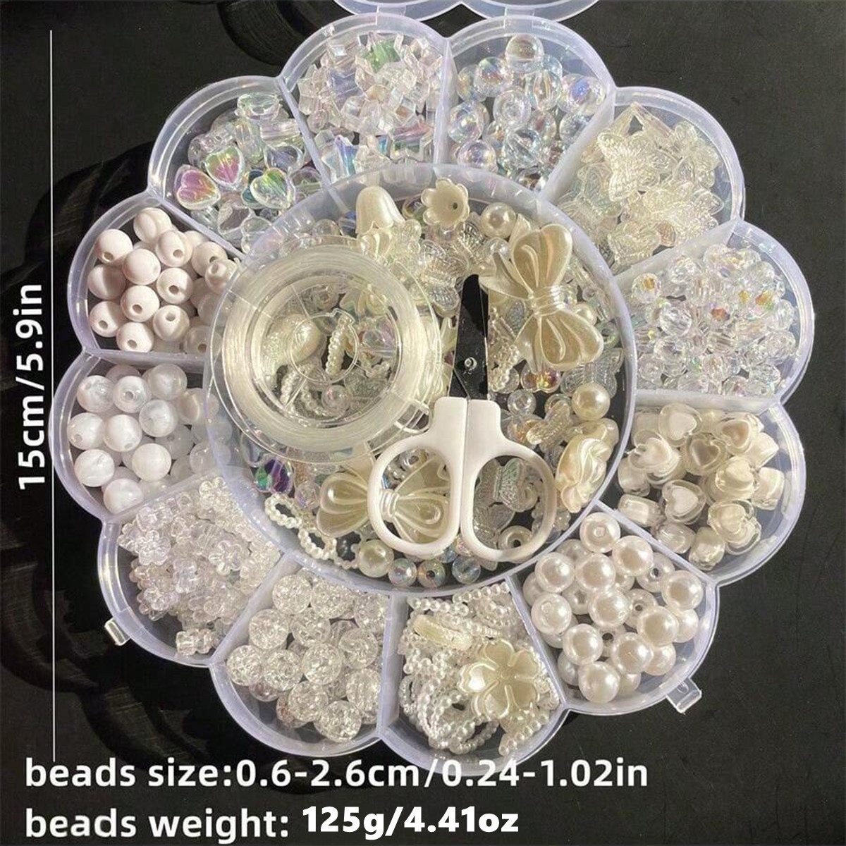 2세트/1세트 13칸 아크릴 꽃 모양 비즈 박스 핑크  - Vintage Fashion Necklace 리뷰 및 가격
