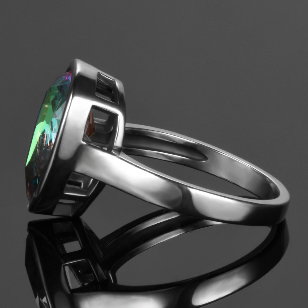 여성을위한 패션 S925 실버 반지 9*13mm 물방울 - Vintage Fashion Rings For Women 리뷰 및 가격