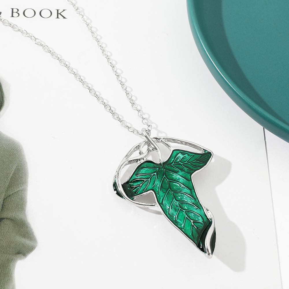 빈티지 그린 리프 펜던트 목걸이 여성을 위한 절묘한 엘 - Vintage Fashion Jewelry Necklaces 리뷰 및 가격