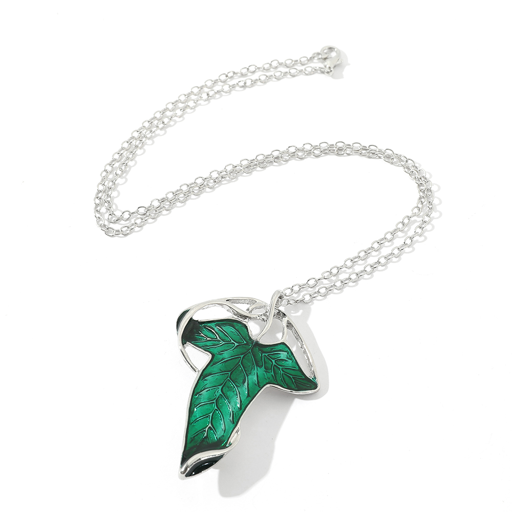빈티지 그린 리프 펜던트 목걸이 여성을 위한 절묘한 엘 - Vintage Fashion Jewelry Necklaces 리뷰 및 가격