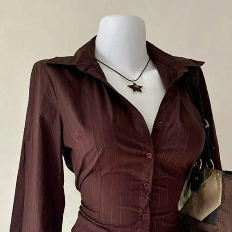 2025 여름 신상 레트로 클래식 셔츠 여성 한국 패션 - Vintage Fashion Korea 리뷰 및 가격