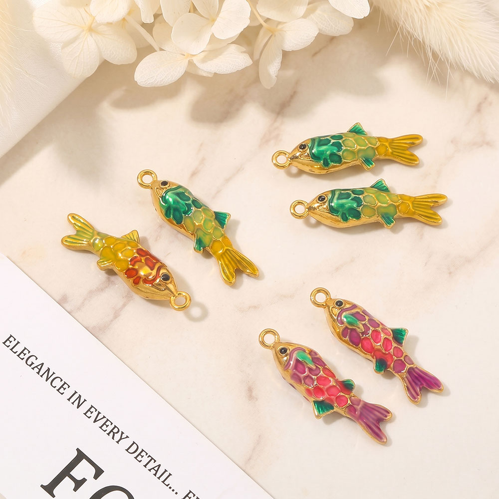 2개 에나멜 바다 동물 참 장식품 거북이 물고기 불가사 - Vintage Fashion Finds 리뷰 및 가격