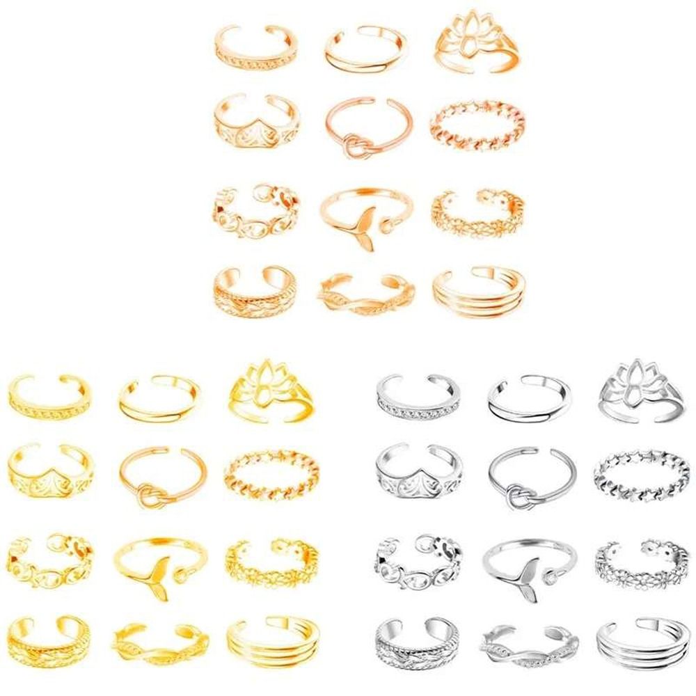 합금 비치 발가락 액세서리 연꽃 패션 쥬얼리 한국 스타 - Vintage Fashion Rings For Women 리뷰 및 가격