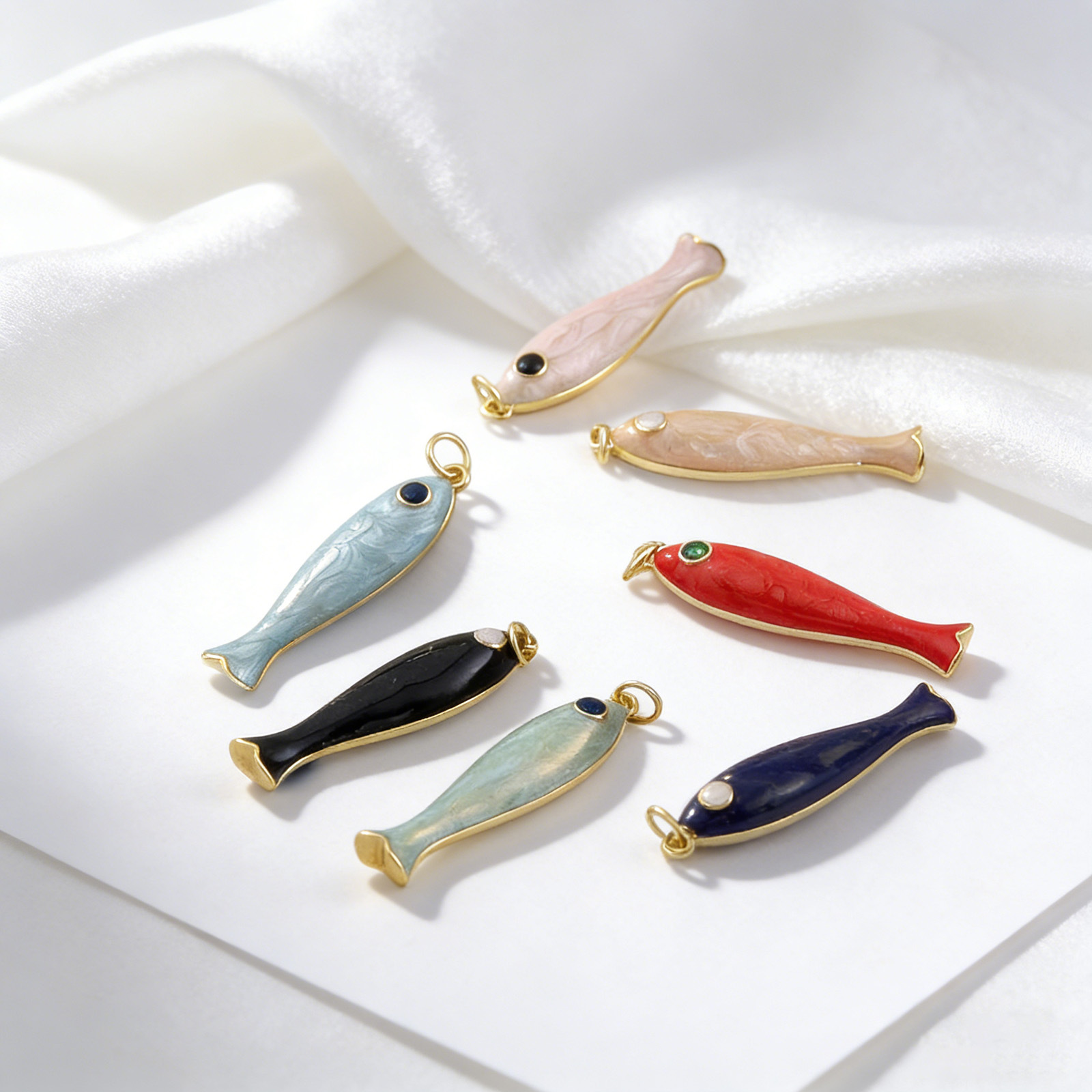 1PC 다채로운 색상의 구리 빈티지 슬림 롱 피쉬 미니 - Vintage Fashion Jewelry Necklaces 리뷰 및 가격