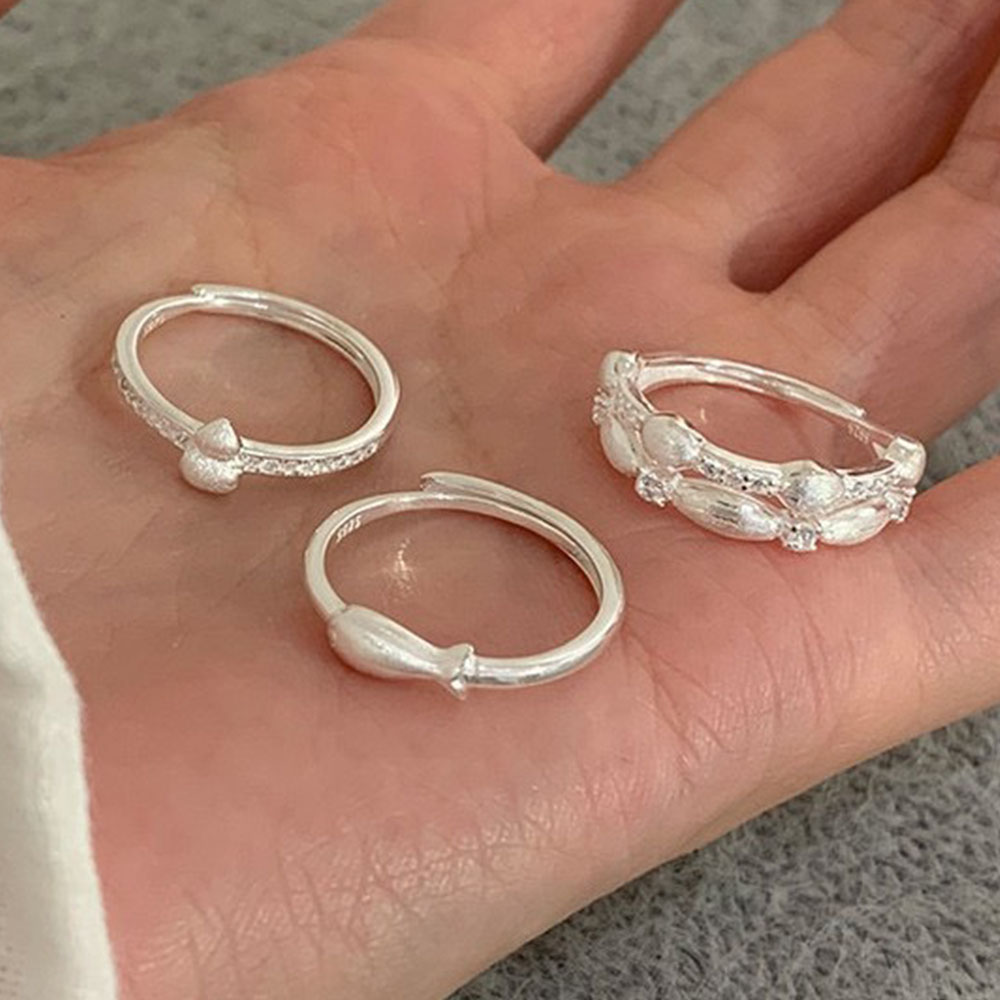 여성을위한 925 스털링 실버 반지 간단한 빈티지 수제 - Vintage Fashion Rings For Women 리뷰 및 가격