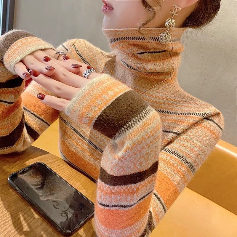 긴소매 대비 컬러 올매치 빈티지 풀오버 탑 가을 겨울  - Vintage Fashion Years 리뷰 및 가격