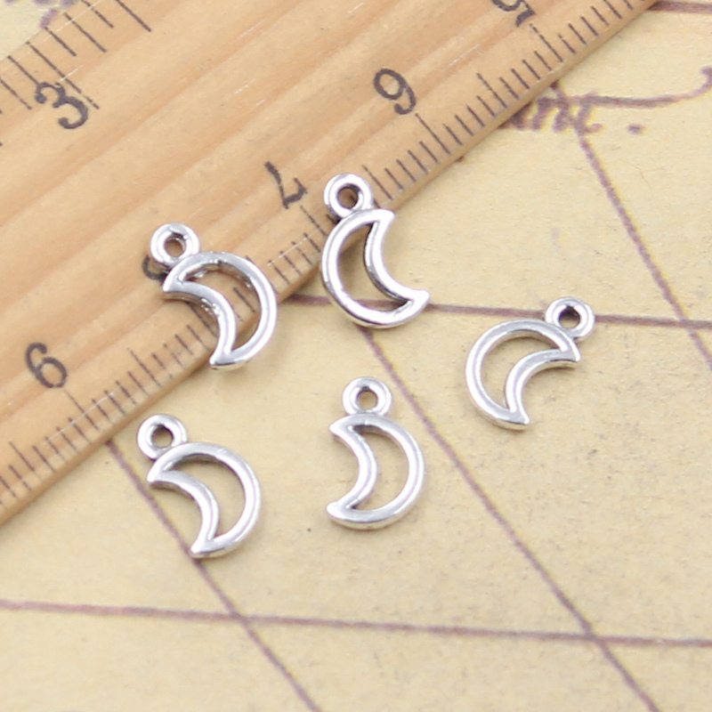 30pcs 매력 작은 사랑스러운 달 11x6mm 골동품 - Vintage Fashion Finds 리뷰 및 가격