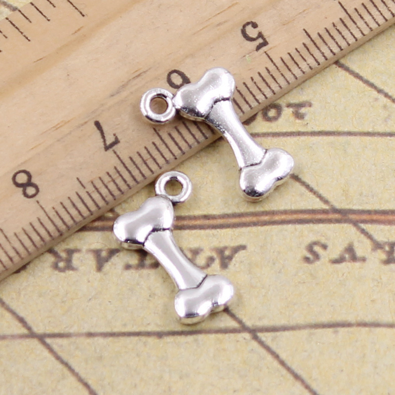 40pcs 매력 개 뼈 16x10mm 골동품 청동 실버 - Vintage Fashion Finds 리뷰 및 가격