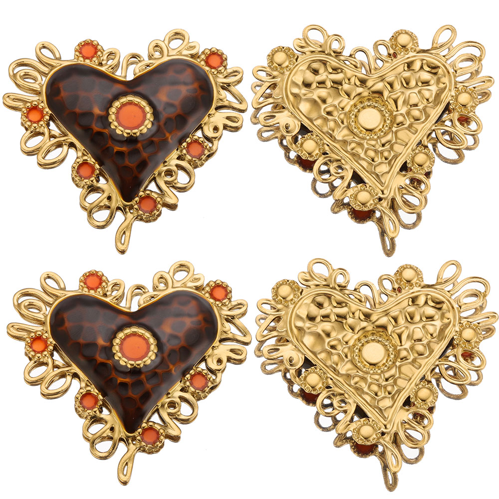 2개 55MM 스테인리스 스틸 빈티지 대형 바로크 브라 - Vintage Fashion Jewelry Necklaces 리뷰 및 가격