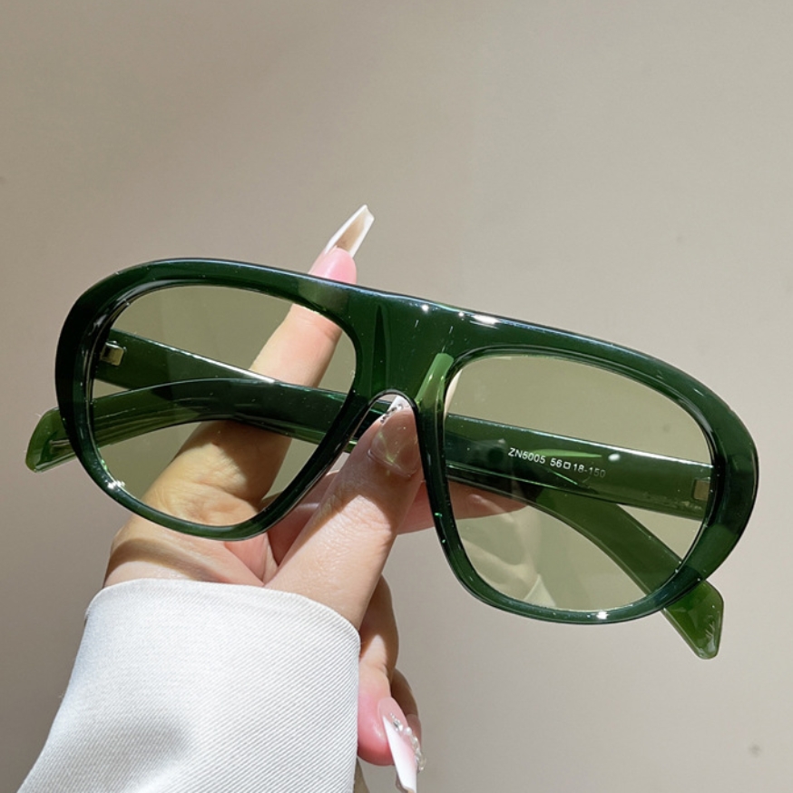새로운 오버사이즈 파일럿 선글라스 여성 남성 빈티지 브 - Vintage Fashion Designers 리뷰 및 가격