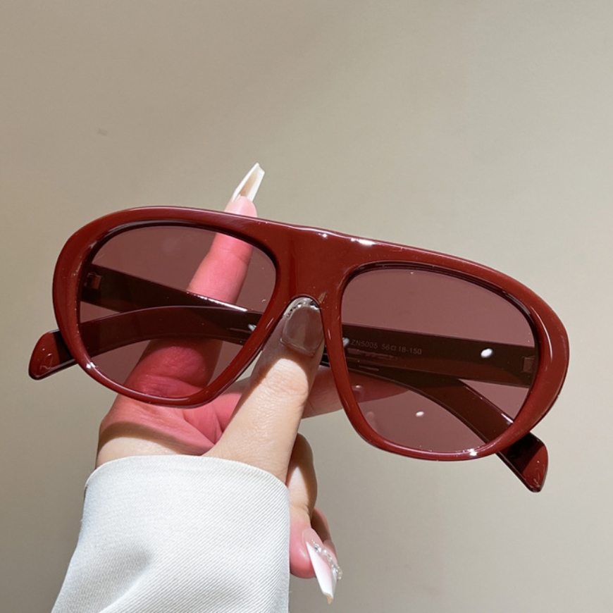 새로운 오버사이즈 파일럿 선글라스 여성 남성 빈티지 브 - Vintage Fashion Designers 리뷰 및 가격
