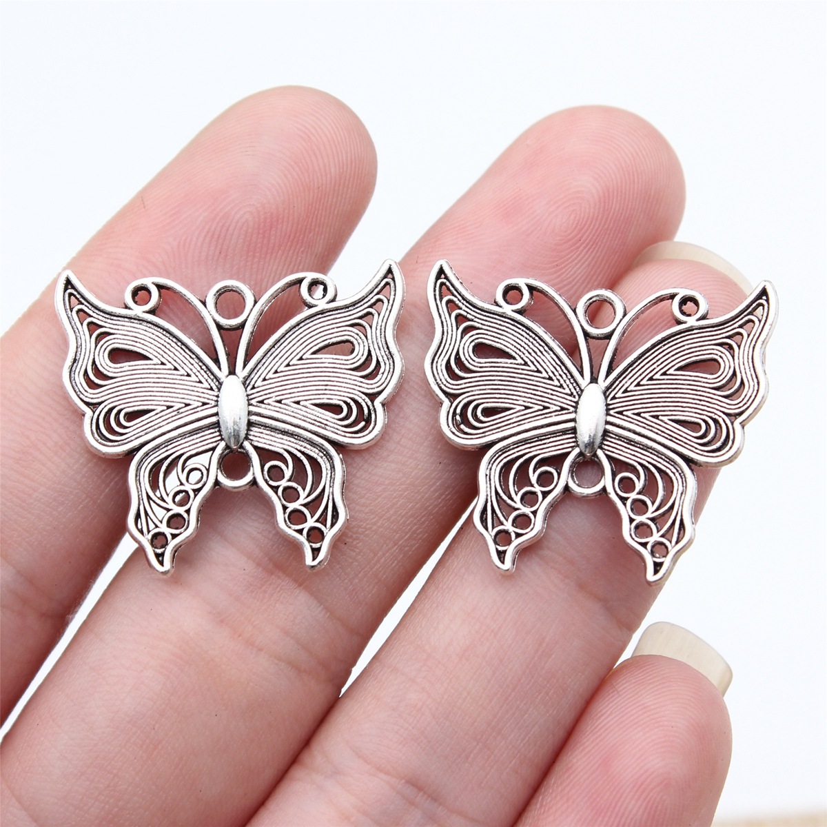 나비 레트로 곤충 참 펜던트 합금 DIY 팔찌 목걸이  - Vintage Fashion Jewelry Necklaces 리뷰 및 가격