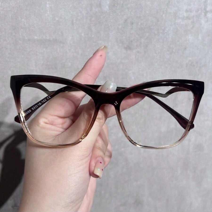 여성용 패셔너블한 심플 안경 신상 빈티지 메탈 캣아이  - Vintage Fashion Look 리뷰 및 가격