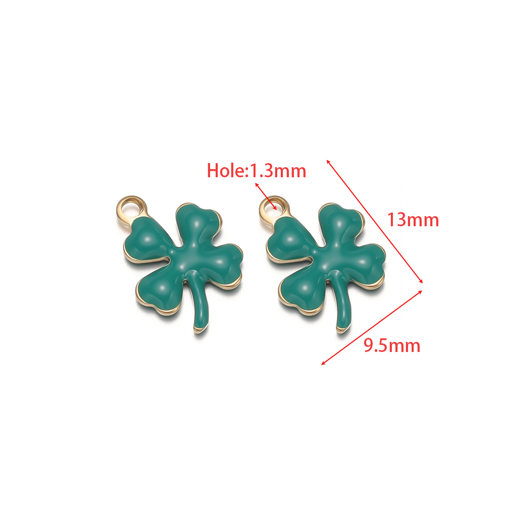 20개 스테인리스 에나멜 클로버 꽃 참 행운의 펜던트  - Vintage Fashion Necklace 리뷰 및 가격